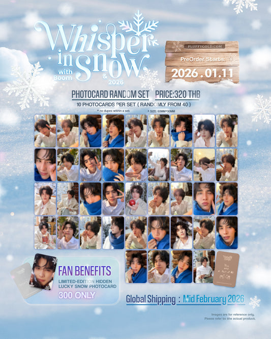 02 Pre-Order | Whisper in Snow with Boom&2026 , Photocard Random Set
